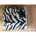 Zebra Printed Polyester Outer Fabric Home Custom Made Comforters With Microfiber Filling